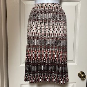 Rafaella Women’s Tribal Gradient Texture Printed Skirt